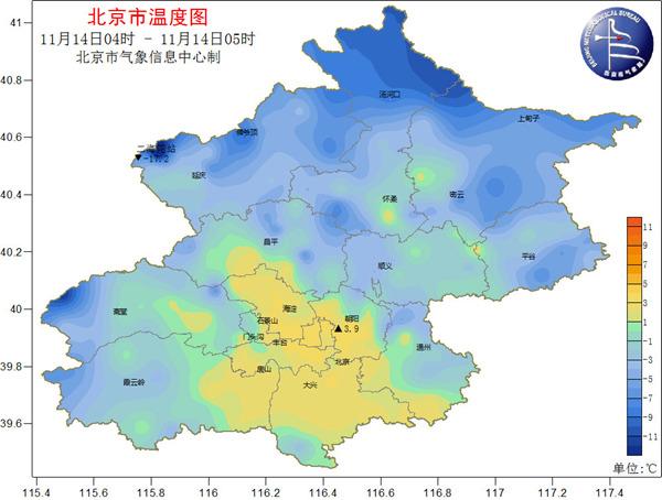 -4℃！北京今日冷出新高度 本周氣溫持續(xù)低迷