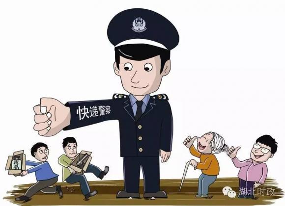 東高派出所社區(qū)民警對(duì)轄區(qū)快遞行業(yè)進(jìn)行安全檢查