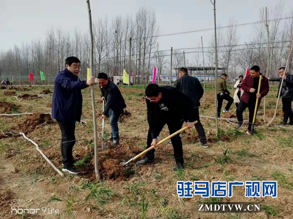 汝南縣三橋鎮(zhèn)黨員干部參加義務(wù)植樹活動(dòng)