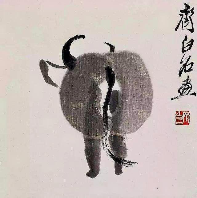 齊白石這幅畫賣2012萬，網(wǎng)友看不懂，專家：放大10倍看那皮鞭子 