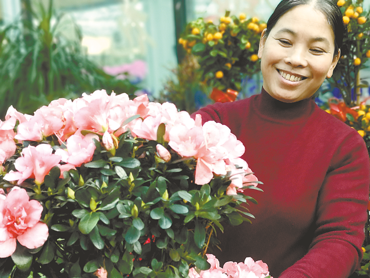 駐馬店：花卉市場春意濃 時尚消費迎新年