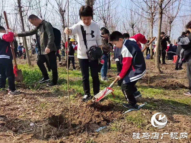 駐馬店實驗小學開展“ 愛綠護綠”義務(wù)植樹活動