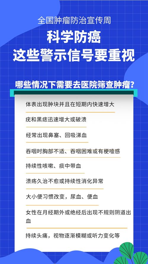 科學(xué)防癌：身體出現(xiàn)這些警示信號要重視