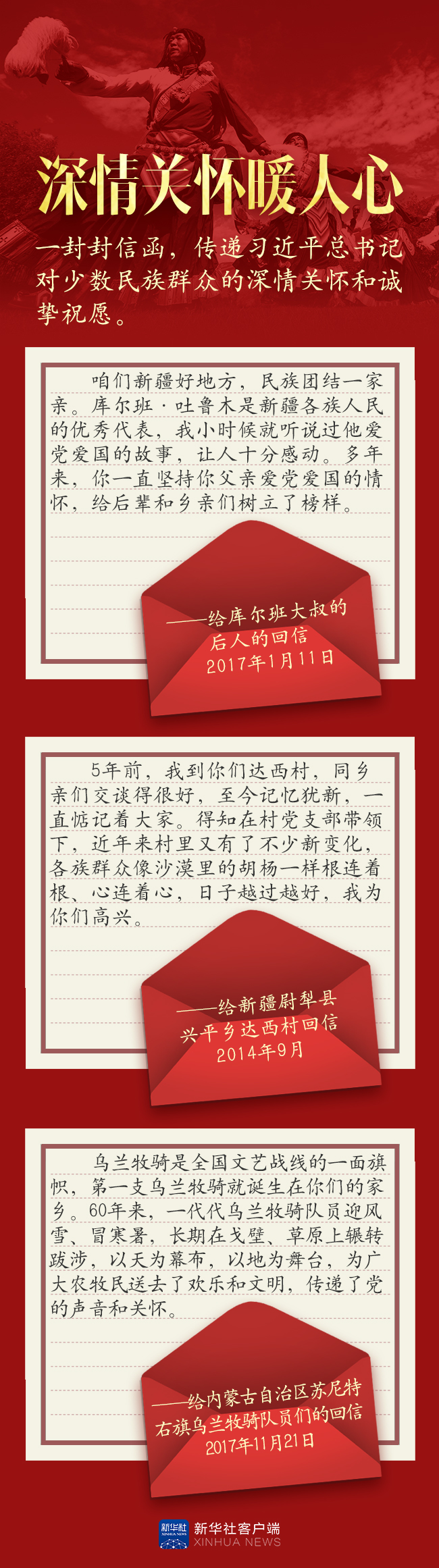 長圖丨這些給各族群眾的信函，飽含總書記的深情牽掛