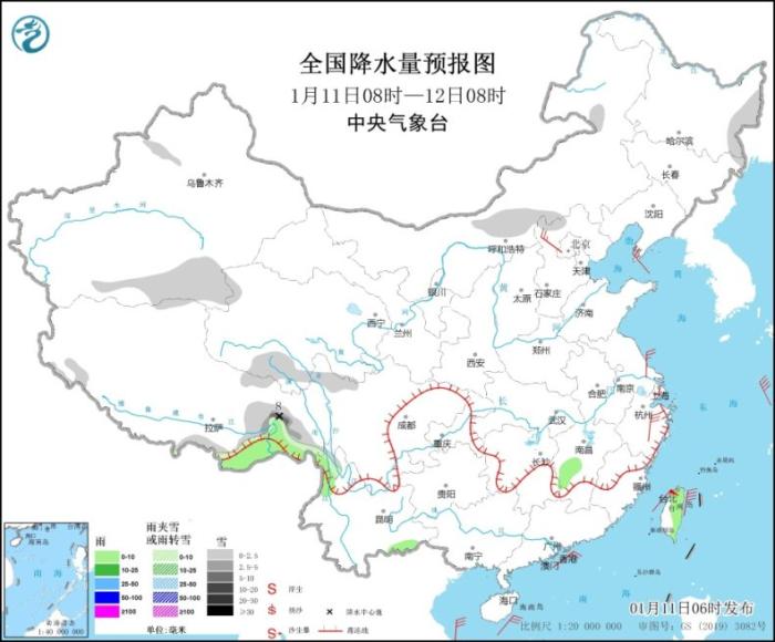 豫鄂湘贛等地有大霧 青藏高原東南部有強(qiáng)降雪過程