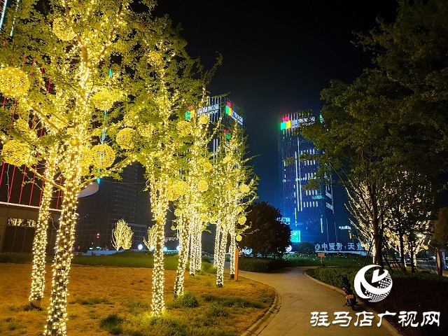 駐馬店：璀璨燈光扮靚城市夜景