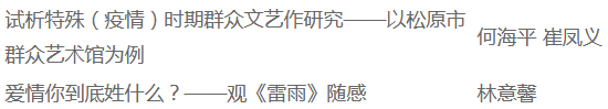 “戲劇中國(guó)”2021年度作品征集推選活動(dòng)作品推選結(jié)果揭曉