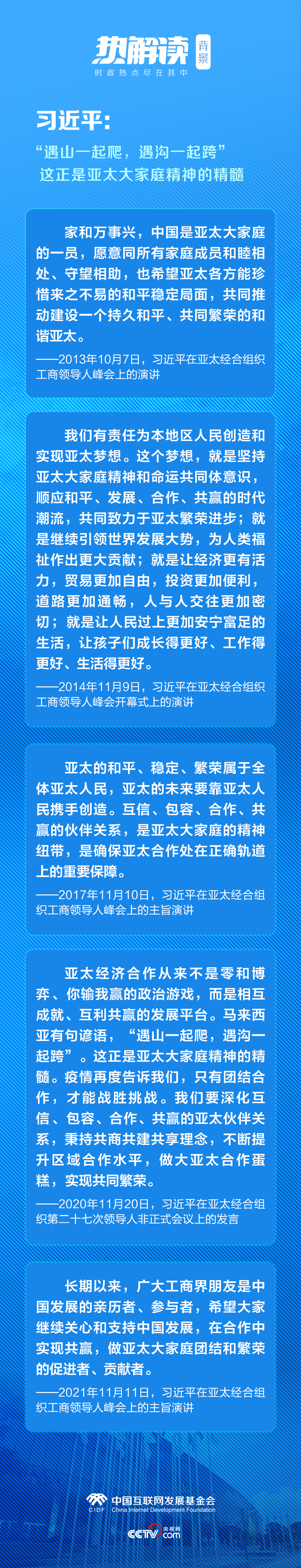  熱解讀丨APEC時間 習(xí)主席多次倡議發(fā)揚這種精神 央視網(wǎng)