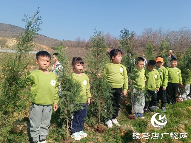 駐馬店市實驗幼兒園組織開展義務植樹活動