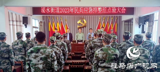 泌陽縣泌水街道開展2023年民兵應(yīng)急排整組點(diǎn)驗(yàn)