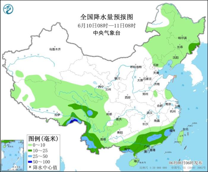 江南華南等地部分地區(qū)將有大到暴雨 京津冀等地有高溫天氣