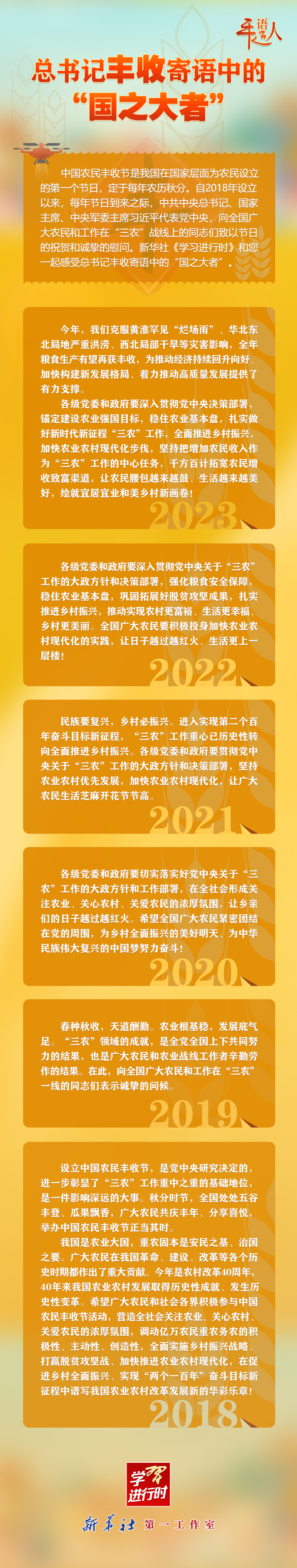 學(xué)習(xí)進(jìn)行時(shí)丨總書記豐收寄語中的“國(guó)之大者”