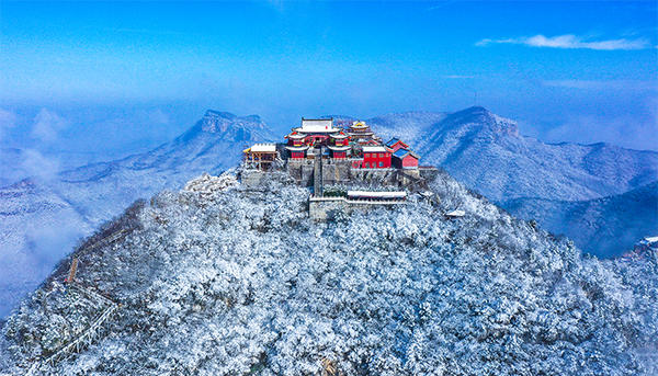 飛雪落成詩，一秒入仙境!雪后河南，美出“天際”