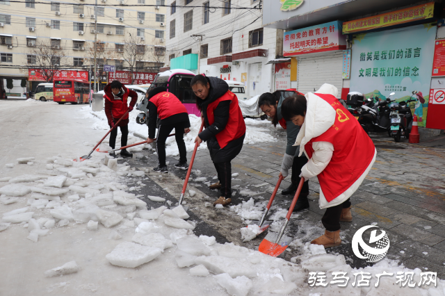 駐馬店市驛城區(qū)開(kāi)展清雪除冰志愿服務(wù)活動(dòng)