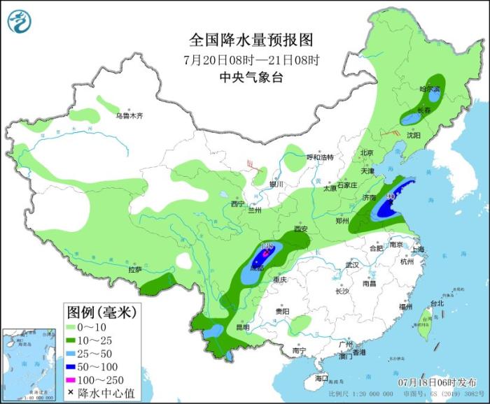 中央氣象臺：黃淮地區(qū)及四川盆地等地仍有強降雨