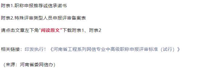 2024年度河南省工程系列網(wǎng)信專業(yè)職稱評(píng)審工作安排