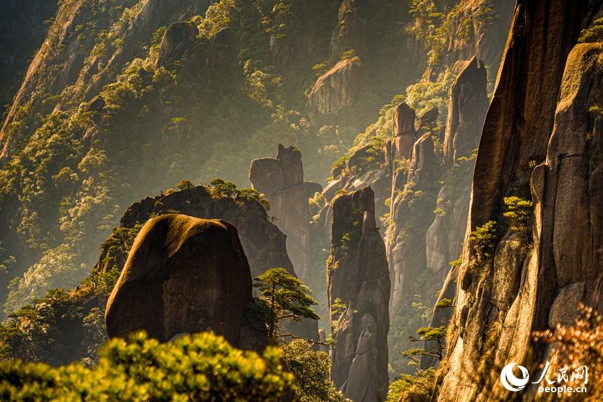 上饒三清山：日落盛景 引人入勝